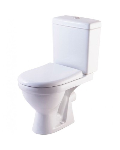 Унитаз компакт Rosa Неро 4620008195155 Белый с бачком и сиденьем Микролифт