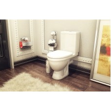 Унитаз компакт Rosa Неро 4620008195155 Белый с бачком и сиденьем Микролифт