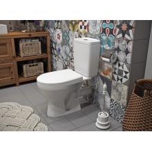 Унитаз компакт Rosa Рио 4640021060988 Вн УнБ54 Белый с бачком и сиденьем