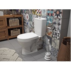 Унитаз компакт Rosa Рио 4640021060988 Вн УнБ54 Белый с бачком и сиденьем