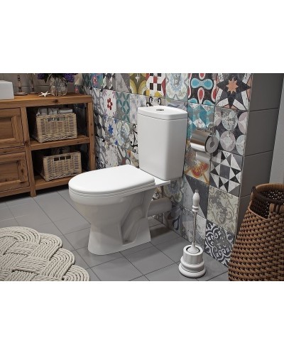 Унитаз компакт Rosa Рио 4640021060988 Вн УнБ54 Белый с бачком и сиденьем