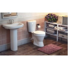 Унитаз компакт Rosa Элегант 4620008195186 Белый с бачком и сиденьем