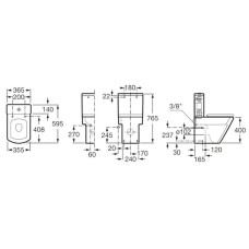 Чаша напольного унитаза Roca Hall 342628000