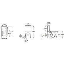 Чаша напольного унитаза Roca Inspira 342537000
