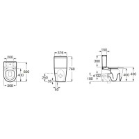 Чаша напольного унитаза Roca Inspira 342528000