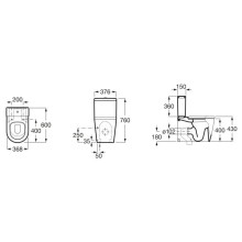 Чаша напольного унитаза Roca Inspira 342528000