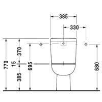Чаша напольного унитаза Duravit D-Code 21110100002
