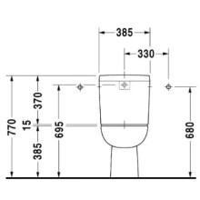 Чаша напольного унитаза Duravit D-Code 21110100002