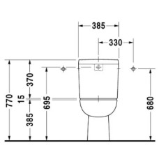 Чаша напольного унитаза Duravit D-Code 21110100002