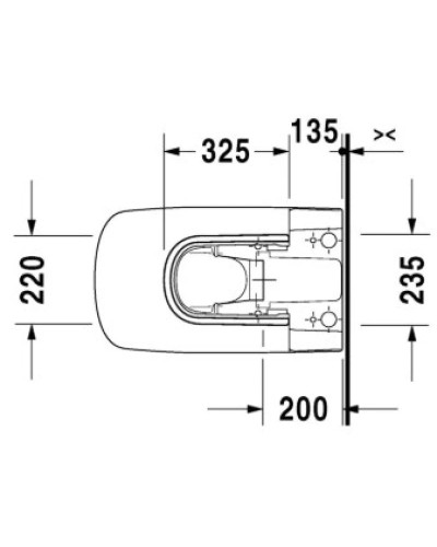 Чаша напольного унитаза Duravit DuraStyle 2162090000