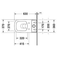 Чаша напольного унитаза Duravit DuraStyle 2162090000