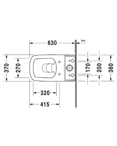Чаша напольного унитаза Duravit DuraStyle 2162090000