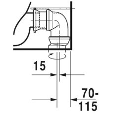 Чаша напольного унитаза Duravit ME by Starck 2172090000