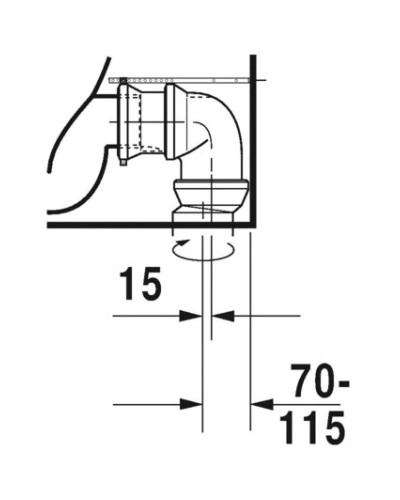 Чаша напольного унитаза Duravit ME by Starck 2172090000