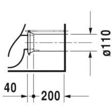 Чаша напольного унитаза Duravit ME by Starck 2172090000
