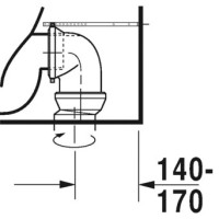 Чаша напольного унитаза Duravit ME by Starck 2172090000