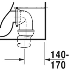 Чаша напольного унитаза Duravit ME by Starck 2172090000