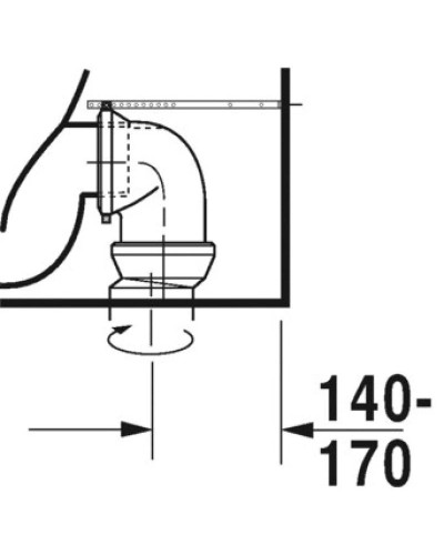 Чаша напольного унитаза Duravit ME by Starck 2172090000