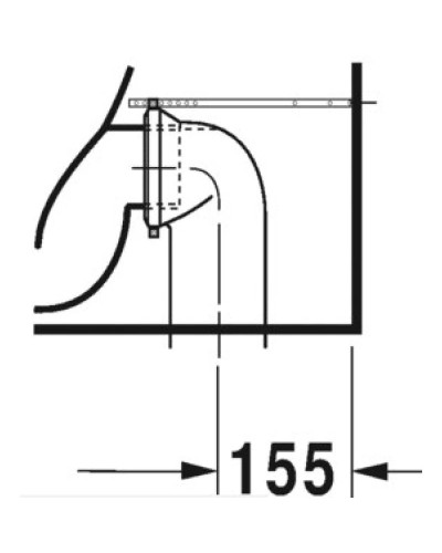Чаша напольного унитаза Duravit ME by Starck 2172090000