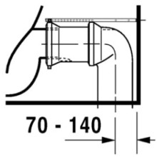 Чаша напольного унитаза Duravit Starck 2 0238090000