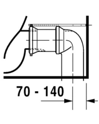 Чаша напольного унитаза Duravit Starck 2 0238090000
