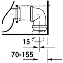 Чаша напольного унитаза Duravit Starck 2 0238090000