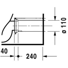 Чаша напольного унитаза Duravit Starck 2 0238090000