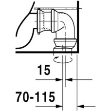 Чаша напольного унитаза Duravit Starck 2 2145090000