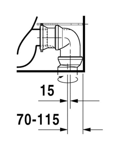 Чаша напольного унитаза Duravit Starck 2 2145090000