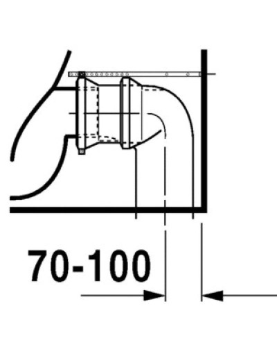Чаша напольного унитаза Duravit Starck 2 2145090000