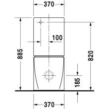 Чаша напольного унитаза Duravit Starck 2 2145090000