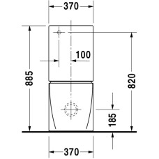 Чаша напольного унитаза Duravit Starck 2 2145090000