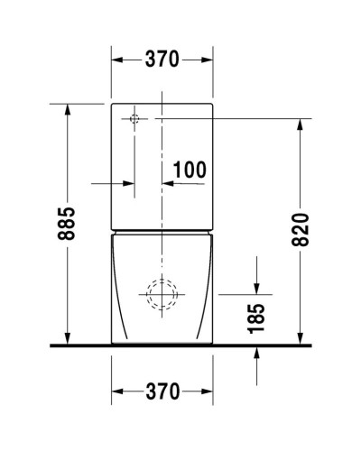Чаша напольного унитаза Duravit Starck 2 2145090000