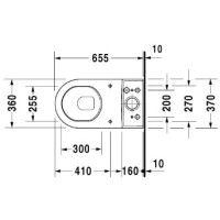 Чаша напольного унитаза Duravit Starck 3 0126010000