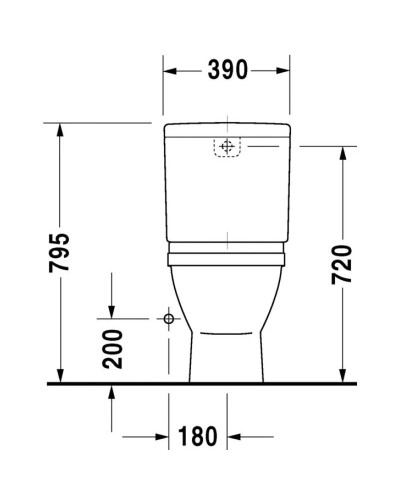 Чаша напольного унитаза Duravit Starck 3 0126010000