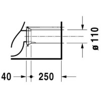 Чаша напольного унитаза Duravit Starck 3 2104090000