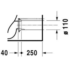 Чаша напольного унитаза Duravit Starck 3 2104090000
