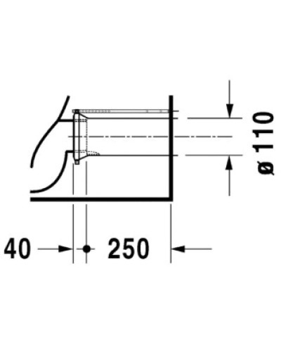 Чаша напольного унитаза Duravit Starck 3 2104090000