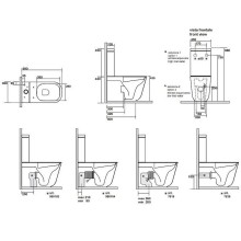 Унитаз компакт Kerasan Tribeca 511701 без бачка и сиденья