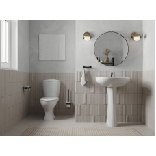 Унитаз компакт Santeri Версия 1.P403.3.S00.00B.F комфорт с бачком и сиденьем