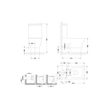 Чаша напольного унитаза Gala Emma Square 27160