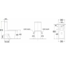 Унитаз компакт Teka Formentera 700170200 с бачком и сиденьем Микролифт
