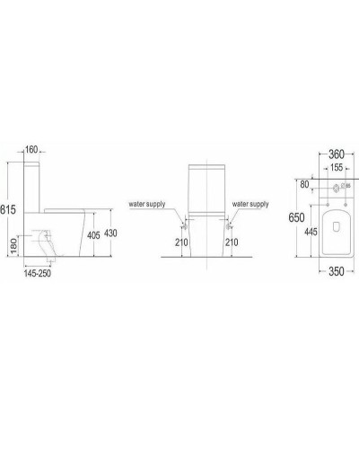 Унитаз компакт Teka Formentera 700170200 с бачком и сиденьем Микролифт