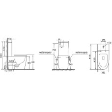 Унитаз компакт Teka Manacor 700190200 с бачком и сиденьем Микролифт