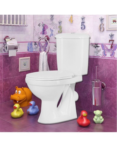 Унитаз компакт Оскольская Керамика Суперкомпакт Стандарт 44901130022 с бачком и сиденьем