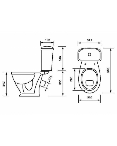 Унитаз компакт Оскольская Керамика Детский 47901130022 с бачком и сиденьем