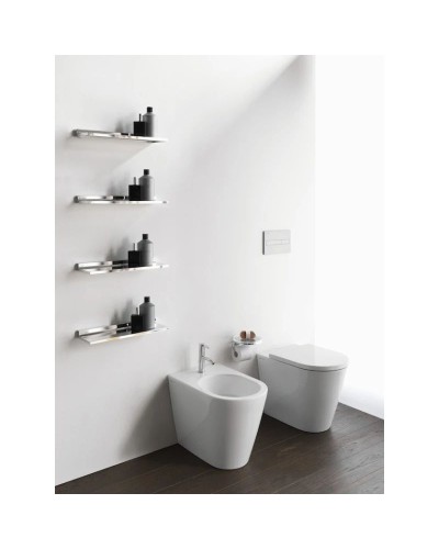 Чаша напольного/приставного безободкового унитаза Laufen Kartell by Laufen 8.2333.6.000.000.1