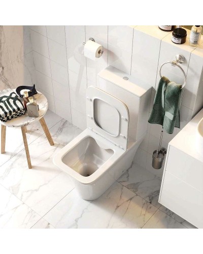 Унитаз компакт Cerutti SPA Nivolet CT8457 с бачком и сиденьем Микролифт