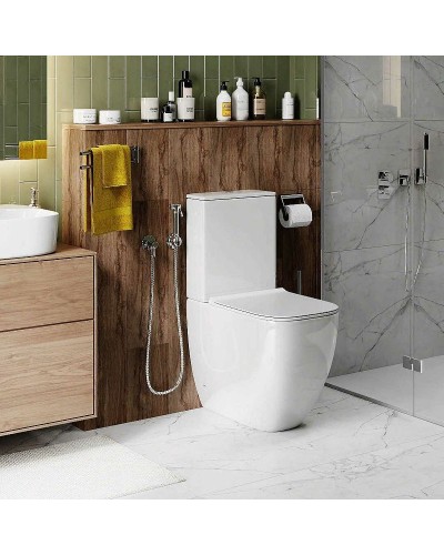 Унитаз компакт Cerutti SPA Chika CT8708 с бачком и сиденьем Микролифт