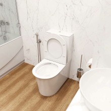 Унитаз компакт Cerutti SPA Avisio CT8459 с бачком и сиденьем Микролифт